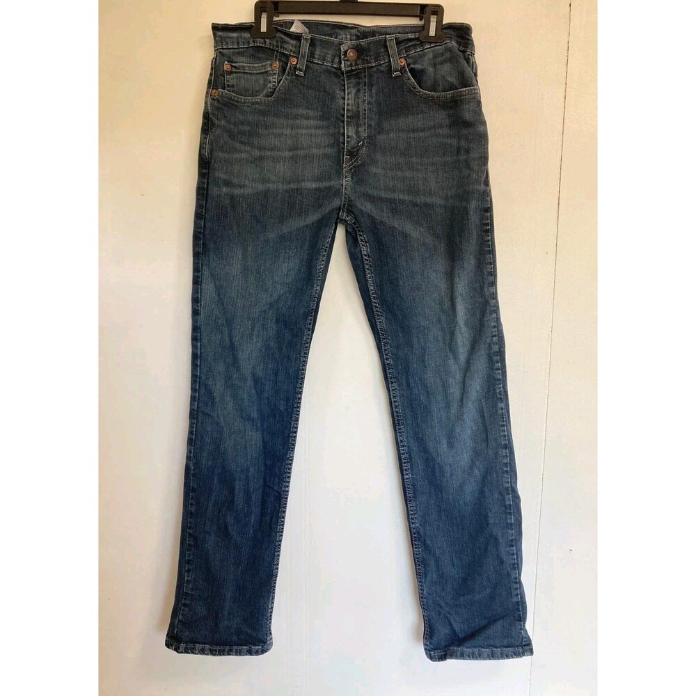 Levis 559 Jeans Mens 32x32 Relaxed Straight Leg Whiskers Denim Y2K